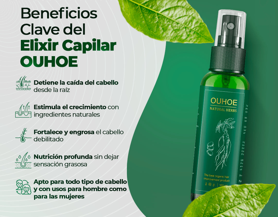 ELIXIR CAPILAR OUHOE - ENVIO GRATIS A TODO EL PAÍS